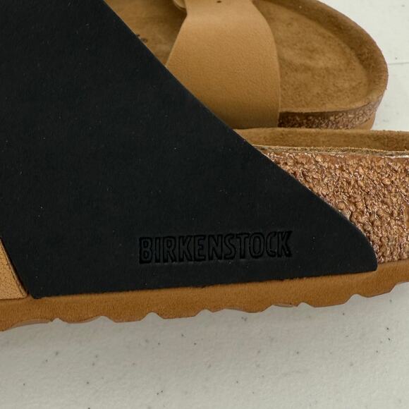 NWT Birkenstock Arizona Cork Brown Split Birko-Flor Nubuck Size 10/43 - Picture 8 of 11